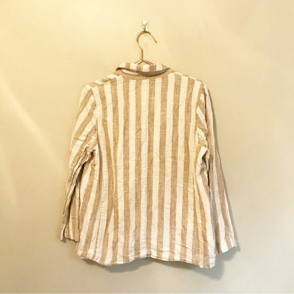 Gimmicks by BKE striped linen blend blazer size large - Picture 3 of 7